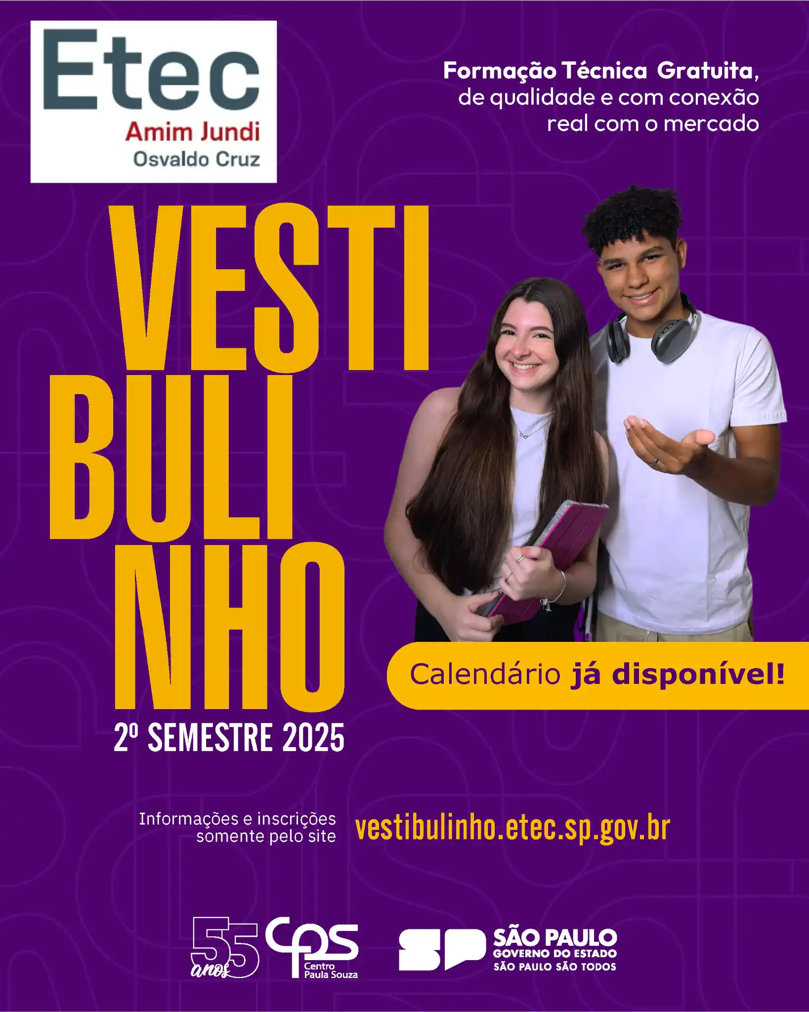 Imagem do popup - Vestibulinho 2º semestre 2025
