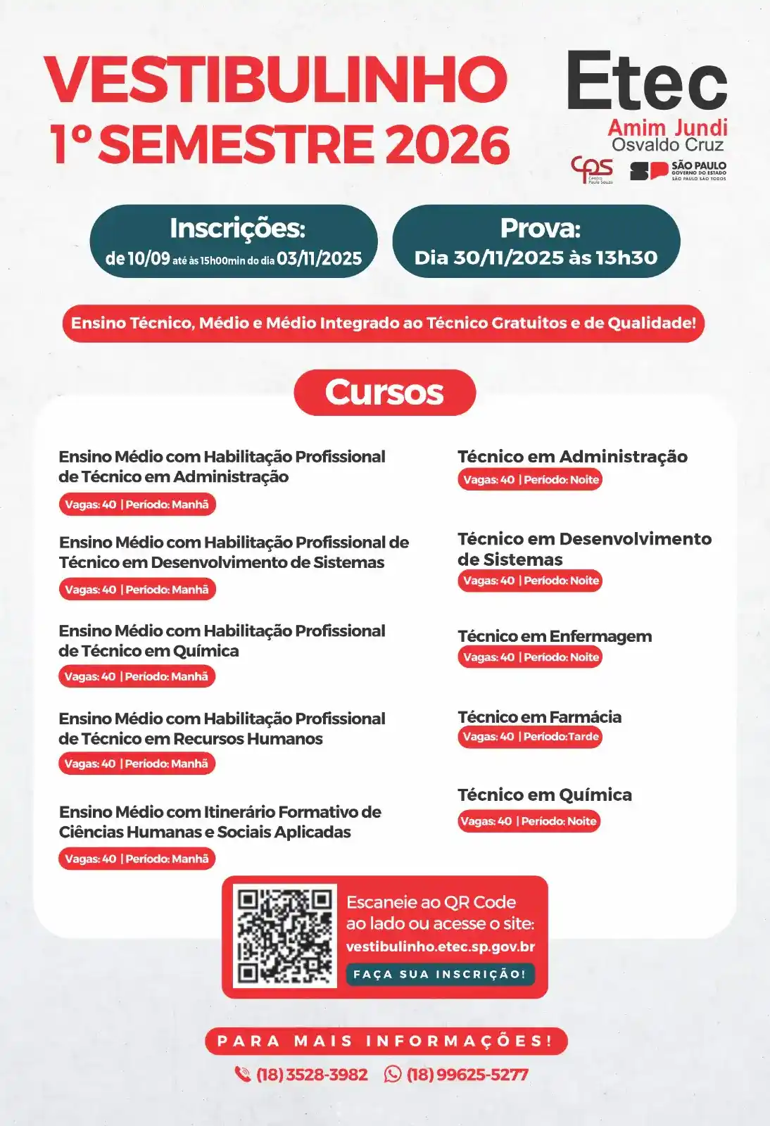 Imagem do popup - Vestibulinho 1º semestre 2026